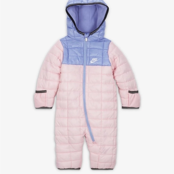 Nike Baby Color Block Infant Snowsuit Pink & Purple 18M - Picture 1 of 11